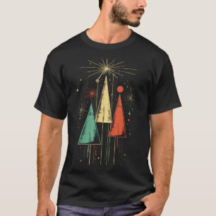 Camiseta Natal Moderno de Meados do Século