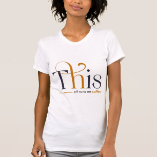 Camiseta Natal Moderno Este Elfo Funciona Com Café Feriado