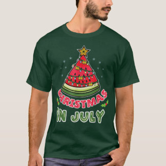 Camiseta Natal Na Árvore De Natal Da Melancia De Julho