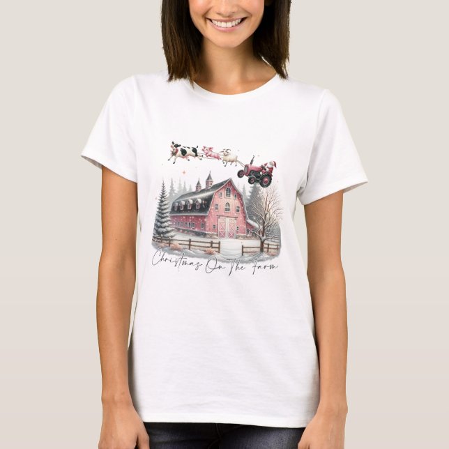 Camiseta Natal na Fazenda, Feliz Natal (Frente)