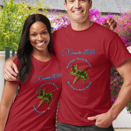 Camiseta Natal na Praia Reunião Familiar Estrela do Mar