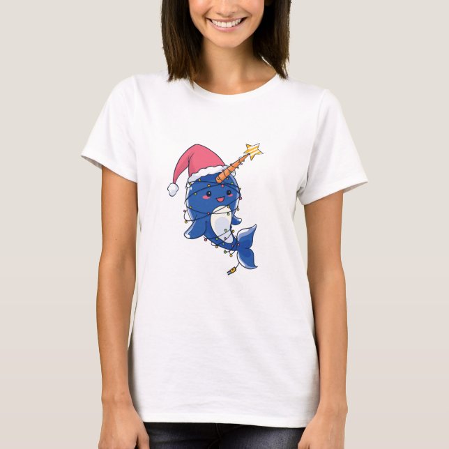 Camiseta Natal Narwhale (Frente)