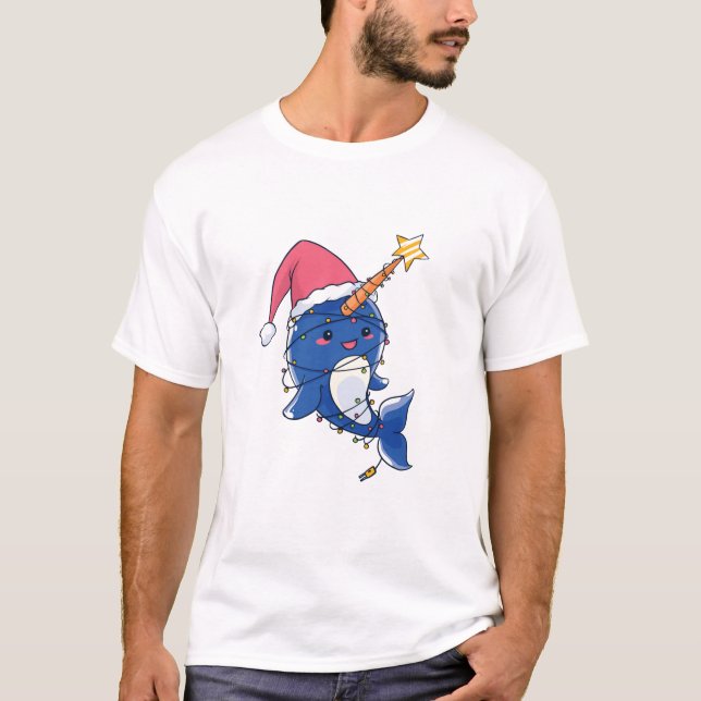 Camiseta Natal Narwhale (Frente)