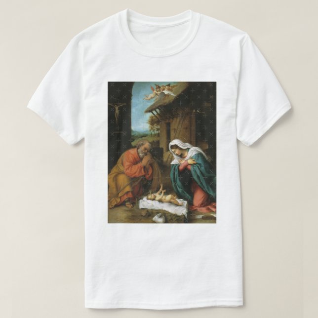 Camiseta Natal Natividade de Jesus Lorenzo Lotto (Frente do Design)