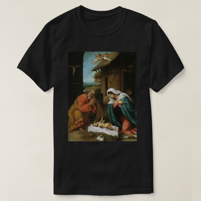 Camiseta Natal Natividade de Jesus Lorenzo Lotto Clássico (Frente do Design)