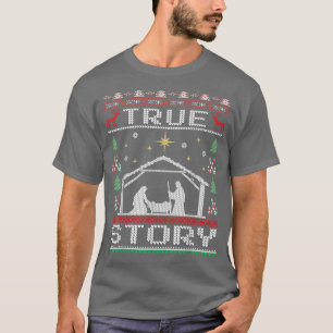 Camiseta Natal Natividade História Verdadeira Natal Feliz N