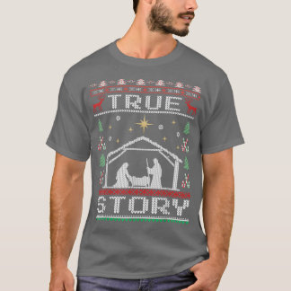 Camiseta Natal Natividade História Verdadeira Natal Feliz N