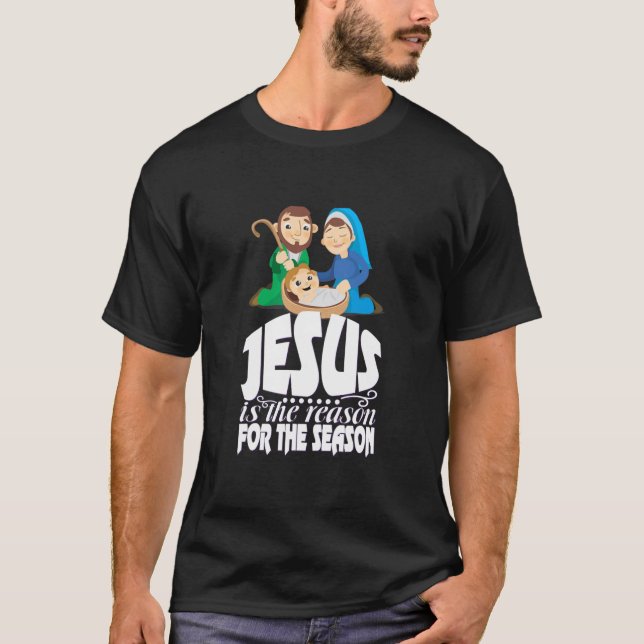 Camiseta Natal Natividade Nascimento do Cristo de Jesus (Frente)