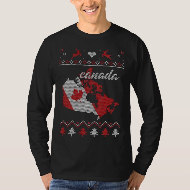 Camiseta Natal No Canadá (Frente)