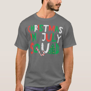Camiseta Natal No Esquadrão De Julho Engraçado Homens De Ve