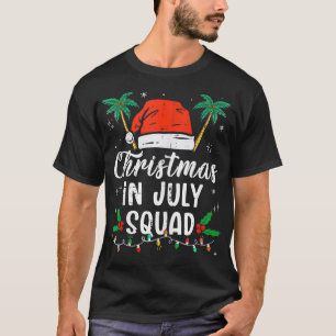 Camiseta Natal No Esquadrão De Julho Engraçado Homens De Ve
