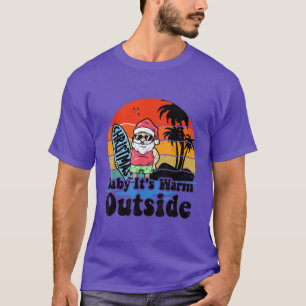 Camiseta Natal No Festa De Julho Bebê Está Quente Fora Do S