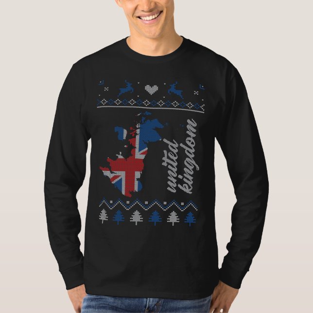 Camiseta Natal No Reino Unido (Frente)