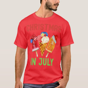 Camiseta Natal No Sorvete De Julho Verão No Cristo Havaiano