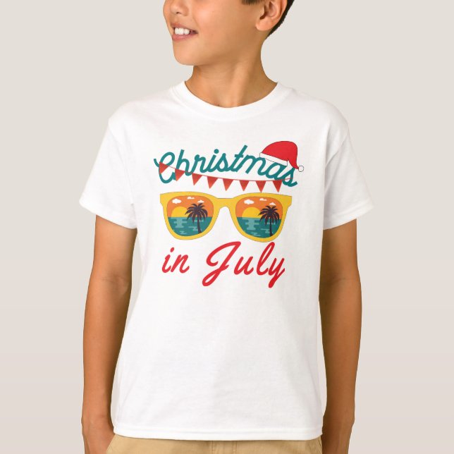 Camiseta Natal No T-Shirt De Julho (Frente)
