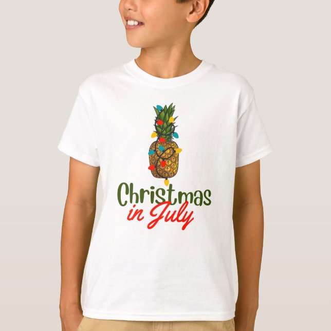 Camiseta Natal No T-Shirt De Julho (Frente)