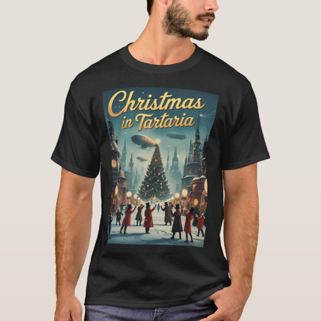 Camiseta Natal No Teto Da Conspiração De Tartaria (Frente)