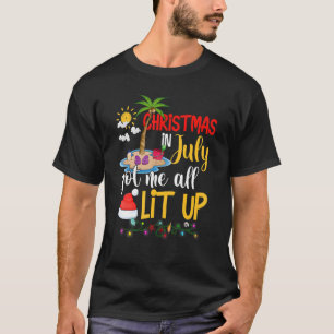Camiseta Natal No Verão De Julho Decoração Do Natal Verão X