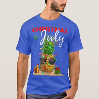 Camiseta Natal No Verão De Shirt Pineapple Xmas