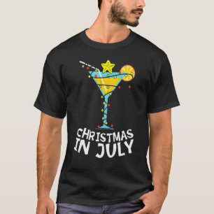 Camiseta Natal No Verão De Xmas De Cocktail