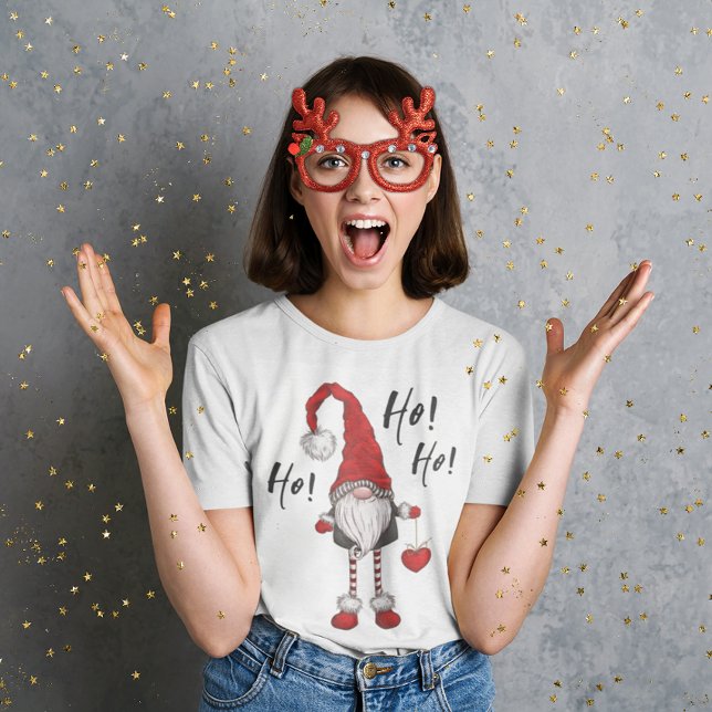 Camiseta Natal Nórdico Gnomo Ho Ho Ho (Criador carregado)