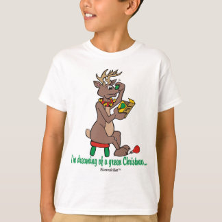 Camiseta Natal: O verde cheirou a rena