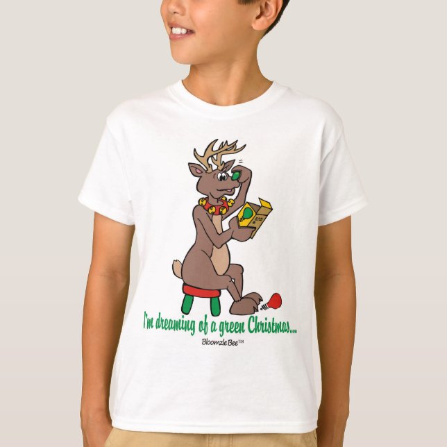 Camiseta Natal: O verde cheirou a rena (Frente)