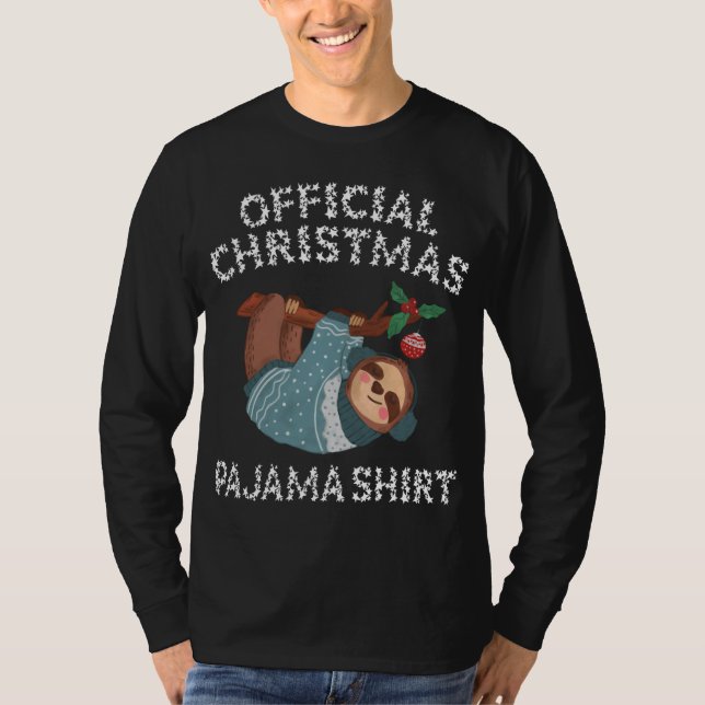 CAMISETA NATAL OFICIAL DORMIR PAJAMA NOITE (Frente)