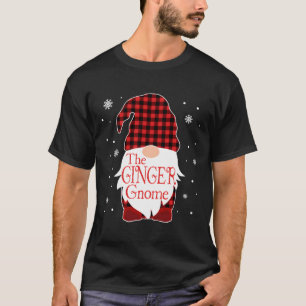 Camiseta Natal Pajama Gift Ginger Gnomo Buffalo
