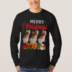 Camiseta Natal Pajama Guiné Porquinho Povoado Natal Luzes d