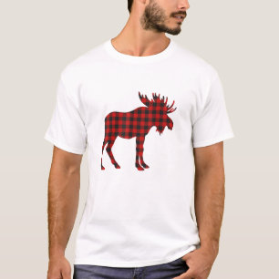 Camiseta Natal Pajama Moose Tee Animal Pajamas Xmas Gif