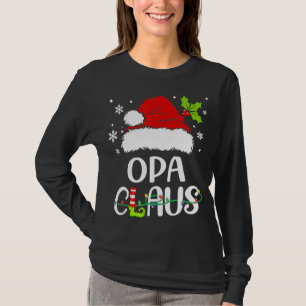 Camiseta Natal Pajamas Santa Claus Xmas Opa Claus