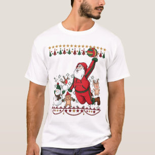 Camiseta Natal Papai Noel Volei Boneco de Neve Rena