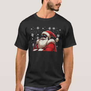 Camiseta Natal Papais noeis negros da América Latina Homens