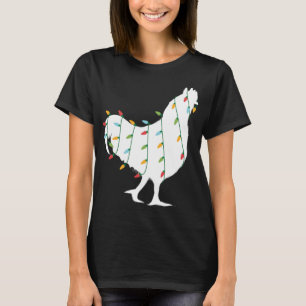 Camiseta Natal para Amante de os animais de Natal Lights Ch