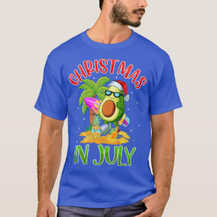 Camiseta Natal Para As Mulheres Em Julho Surf Engraçado De