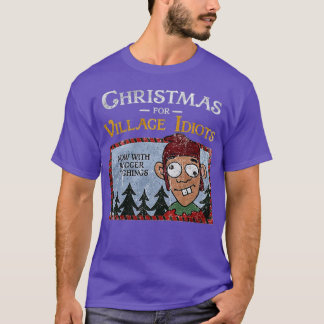 Camiseta Natal para Idiotas da Aldeia Engraçado