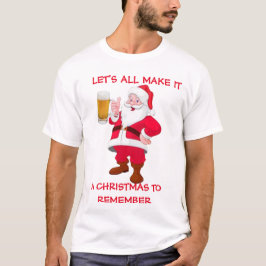 Camiseta Natal para lembrar de Beer Lover Papais noeis Engr
