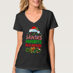 Camiseta Natal para o driver de barramento favorito dos Pap