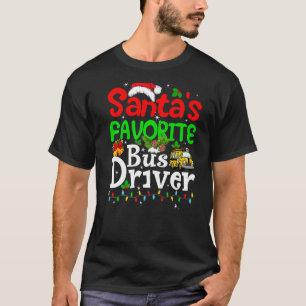 Camiseta Natal para o Papai noel de Luzes Favoritas do Barr