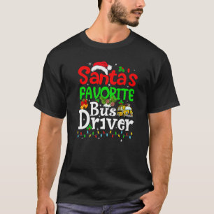 Camiseta Natal para o Papai noel de Luzes Favoritas do Barr