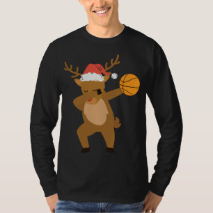 Camiseta Natal para Papais noeis de basquete de renas