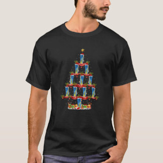 Camiseta Natal para Papais noeis de Iluminação do Xmas