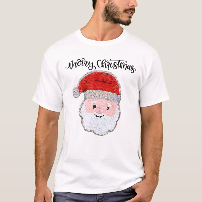 Camiseta Natal Para Papais noeis De Sequência De Sacudir Pa (Frente)