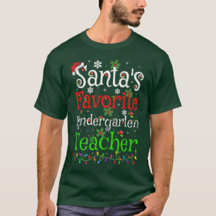 Camiseta Natal para Professores do Jardim de Infância dos P