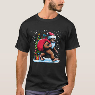 Camiseta Natal Pé Grande - Carregando do Papai Noel Gifes F