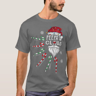 Camiseta Natal Peepaw Claus Peepaw Beard Candy Candi Divert