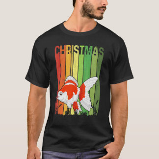 Camiseta Natal Peixe Retro Fofo Grupo Correspondente Feriad