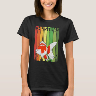 Camiseta Natal Peixe Retro Fofo Grupo Correspondente Feriad
