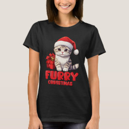Camiseta Natal Peludo Vermelho